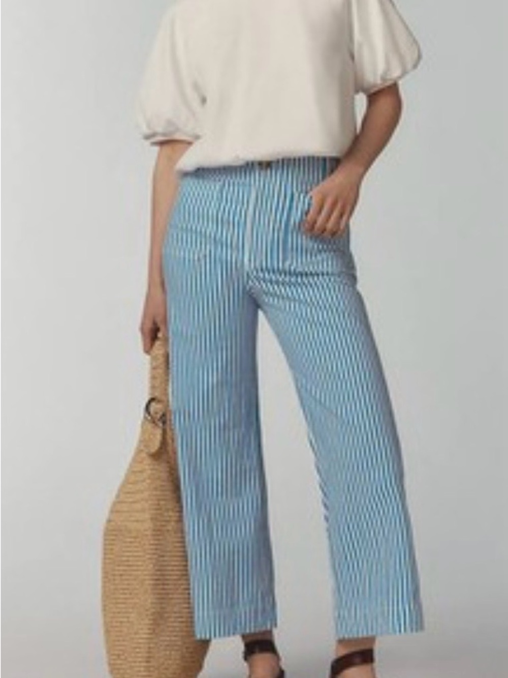 Anthropologie Maeve Colette linen crop pants size 34 - Picture 2 of 9